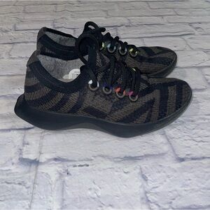 Allbirds Tree Dasher sneakers in a limited edition black and grey "Noise"